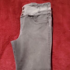 High-Rise Gray Skinny Jeans for Women